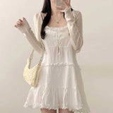 ティアードリネンキャミワンピース