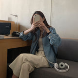 カジュアルデニムブルゾン