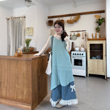 エンドフリルレースリボンデニム