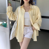 サマーストライプカラーシャツ