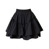 ダブルフレアフリルラインスカート