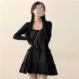 ティアードリネンキャミワンピース