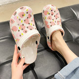 ボタニカルパターンラバーサンダル