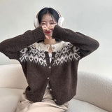 ノルディックモヘアカーディガン