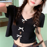 ミニリボンケーブルカーディガン