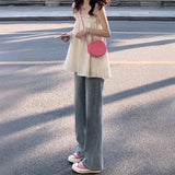 ライトウォッシュストレートデニム