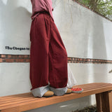 裏地ストライプカラーパンツ