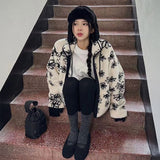 リバーシブルフラワーボアジャケット