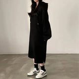 サイドスリットスウェットワンピース