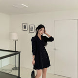 ダブルボタンジャケットワンピース