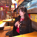 リボンフリルレディライクカーディガン