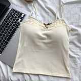 カップ付きレーストップキャミソール