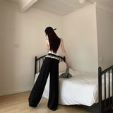 ウエストフリルタックパンツ