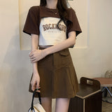 半袖オープントップス&キャミソールSET