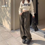 レオパードルーズワイドデニム