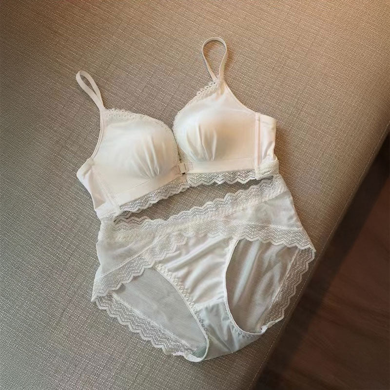 +2UPデザインバックサテンブラ&ショーツ