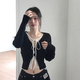 モノトーンレイヤードカーディガン