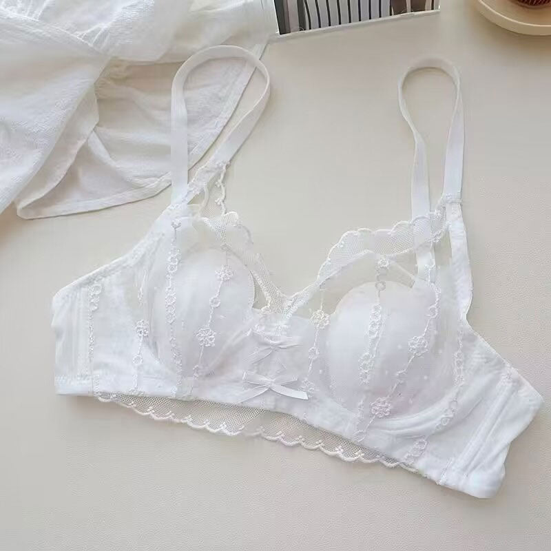 フレンチレースリボンブラ&ショーツSET