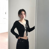 モノトーンレイヤードカーディガン