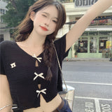 ミニリボンケーブルカーディガン