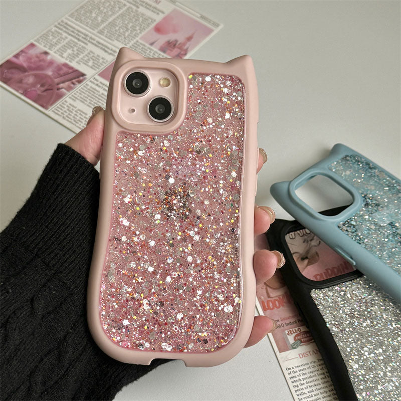 【iPhone17対応】スパークリングキャットiPhoneケース