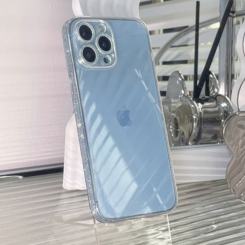 フチラメクリアiPhoneケース