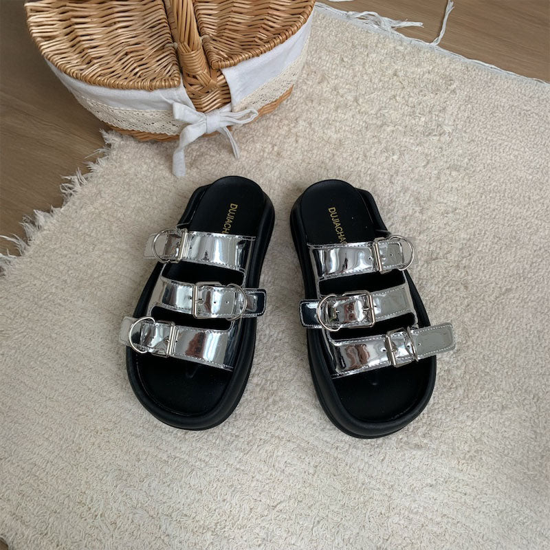 トリプルベルトコンフォートサンダル