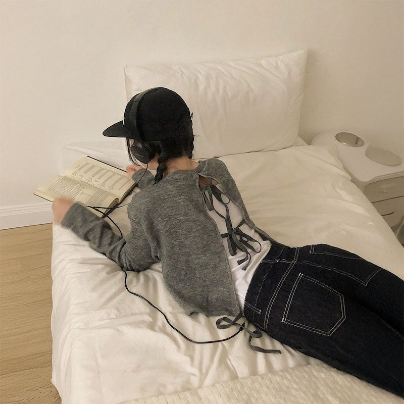 バックオープンダブルタイニット