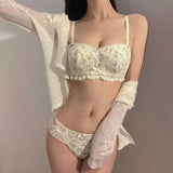 小胸フィットノスタルジックブラ&ショーツSET