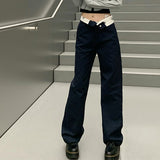 ウエスト折り返しカジュアルワークパンツ