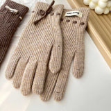 リボンステッチリブ手袋