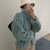 フェイクファーショートアウター