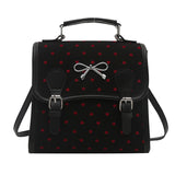 ドットリボンスクエアリュック