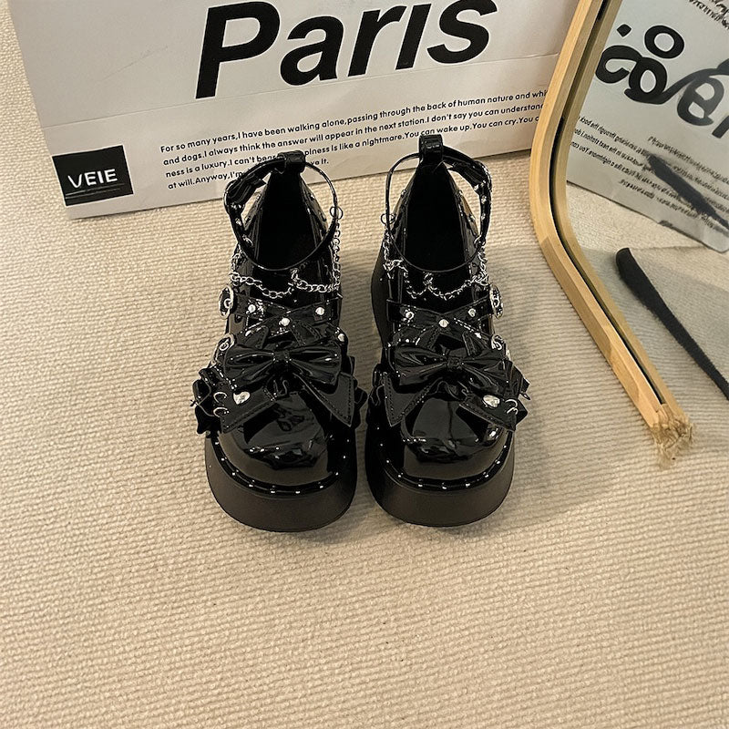 ゴシックチェーンハイソールローファー