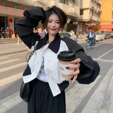 バイカラーバックポイントブルゾン