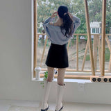 オフショルダーレディライクシャツ