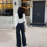 ツーボタンスリムフィットデニム