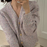 マーブルドットカーディガン