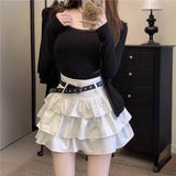 ハートベルトフリルスカート