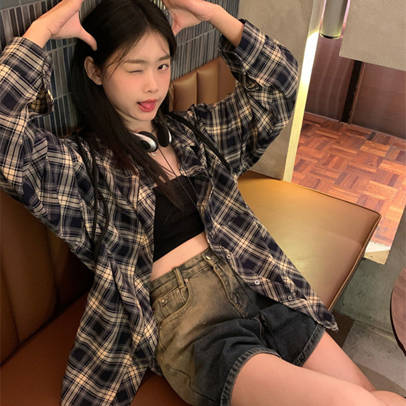 ルーズオーバーネルシャツ