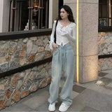 ウエストストリングライトデニム