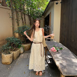 ボタニカルマキシワンピース