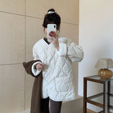 ノーカラーキルティングジャケット