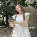 フラワーティアードチュニックワンピース