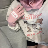 ピンクキャットスウェット