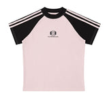 ストリートピンクトラックTシャツ