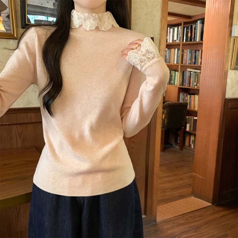 クラシックレースフリルトップス