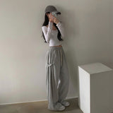 ワイドタックスウェットパンツ