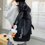 カラージップフロントロゴリュック