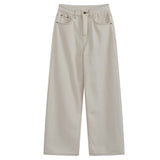 裏起毛ステッチワイドデニム